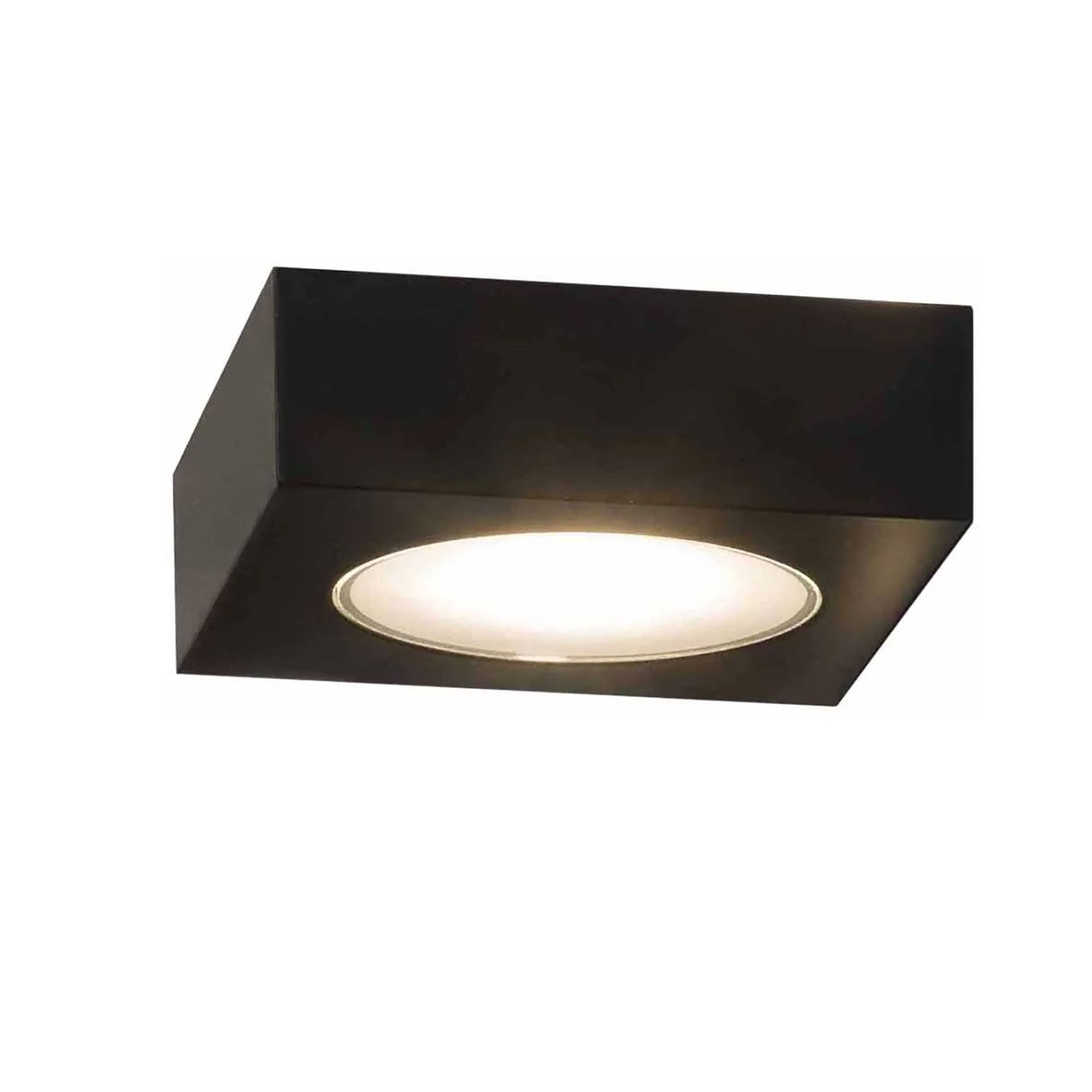 Fix Dubbel V&auml;gglampa Up/Downlight Matt Svart