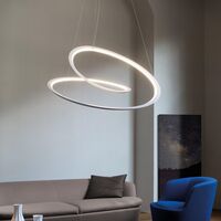 Kepler Lampadario Downlight Nero 3000K