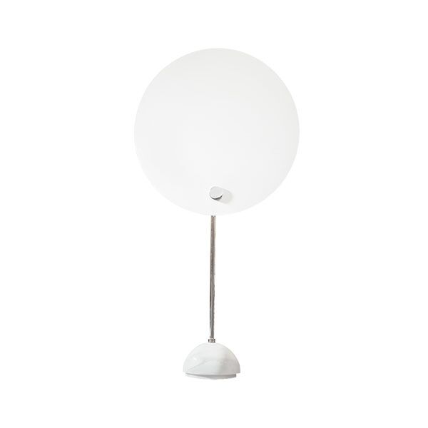 Kuta Bordslampa Krom/ Vit/ Marmor