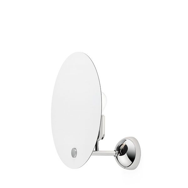 Kuta V&auml;gglampa Krom/ Vit/ Svart