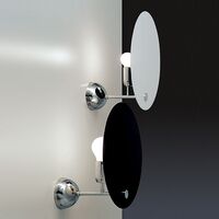 Kuta Wall Lamp Chrome/ White/ Black