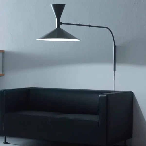 Lampe de Marseille Wandleuchte Schwarz