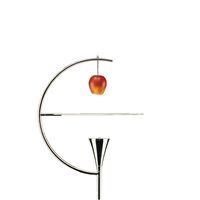 Newton Vloerlamp Chroom/ Wit