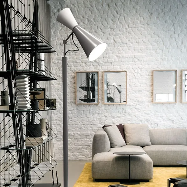 Parliament Vloerlamp Wit en Grijs