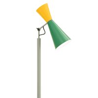 Parliament Stehlampe Grün und Gelb