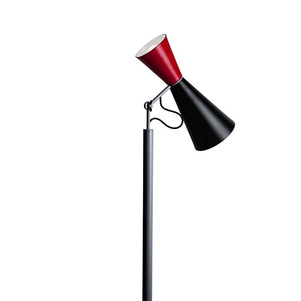 Parliament Golvlampa Svart och R&ouml;d