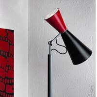 Parliament Gulvlampe Sort og Rød