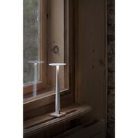 Portofino Table Lamp White/ Travertine