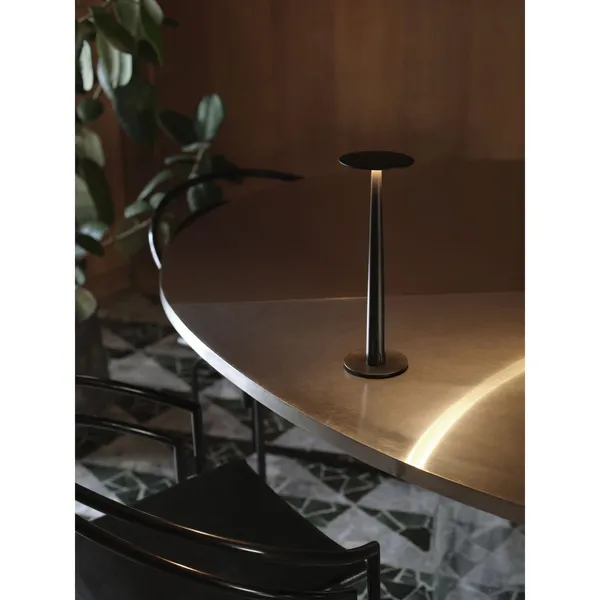 Portofino Table Lamp White/ Travertine