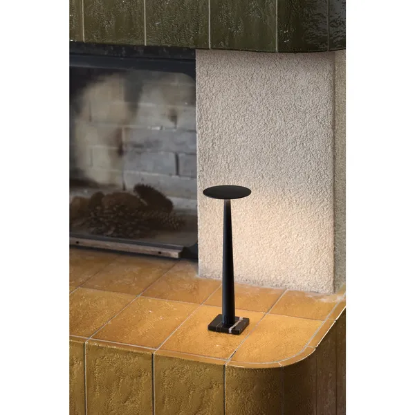 Portofino Table Lamp White/ Travertine