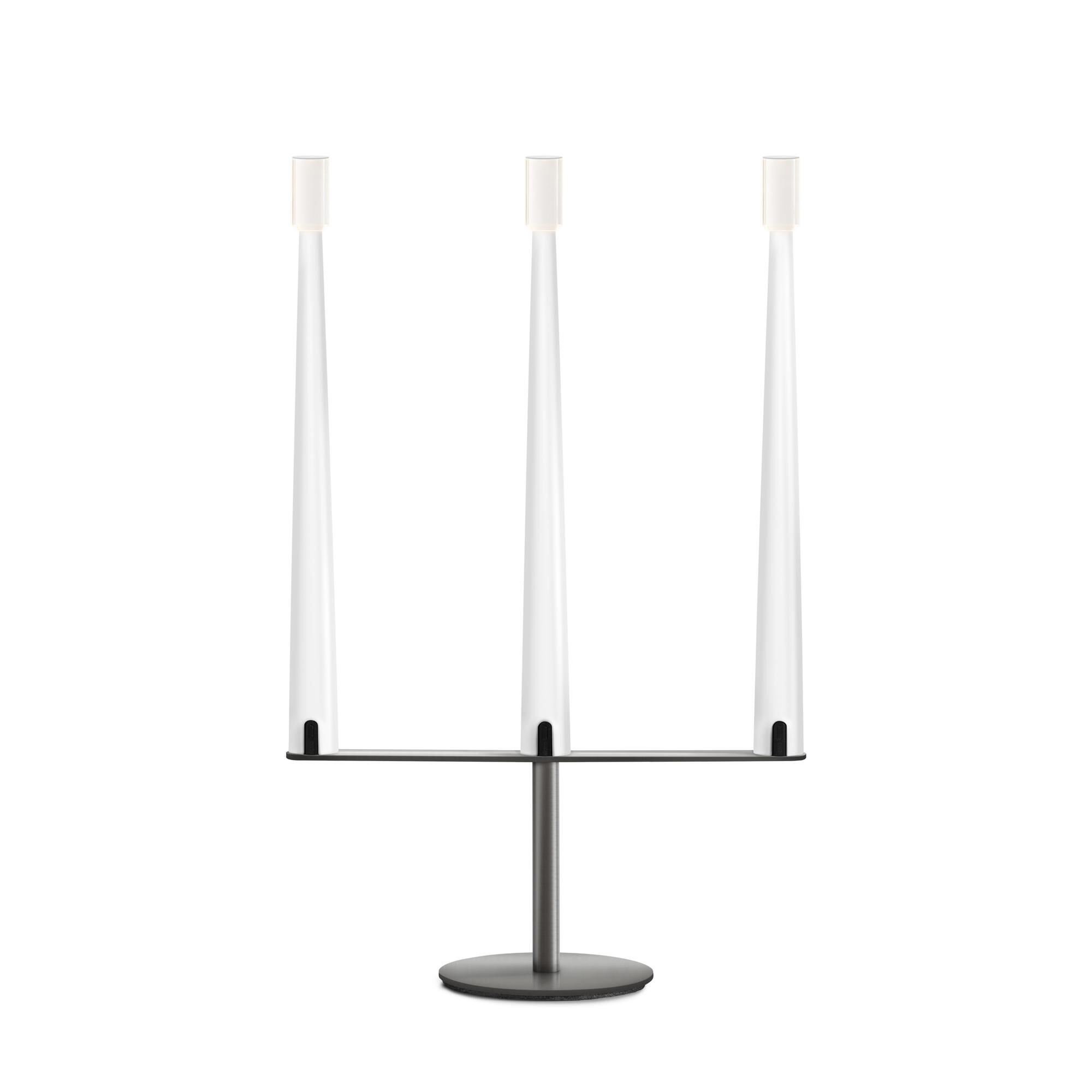 Sorrento Bordslampa Stor Vit/ Gr&aring;