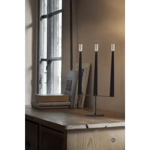 Sorrento Table Lamp Large White/ Gray