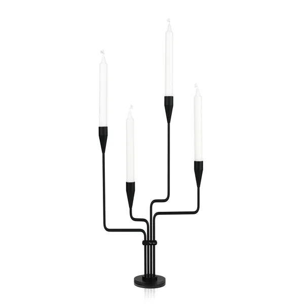 Southern Cross Candlestick H38 cm Black