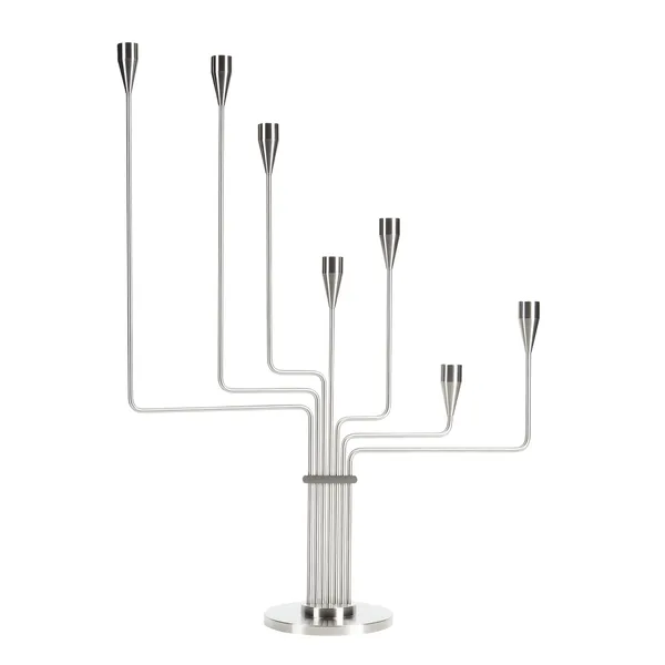 Chariot Candlestick H63 cm Stainless Steel