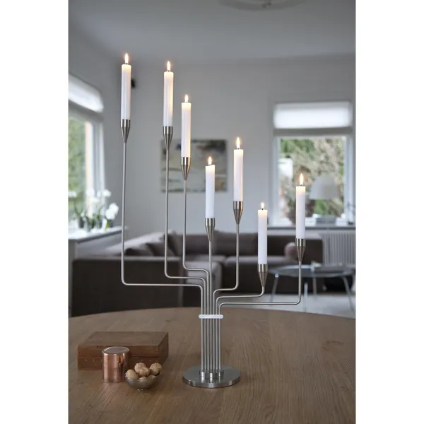 Chariot Candlestick H63 cm Stainless Steel