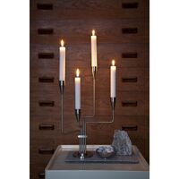 Chariot Candlestick H63 cm Stainless Steel