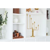 Chariot Candlestick H63 Brass