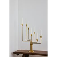 Chariot Candlestick H63 Brass