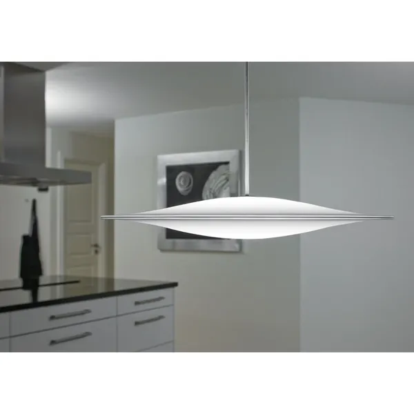 Sinus 550P Pendelleuchte Opal mit Weiß Kabel