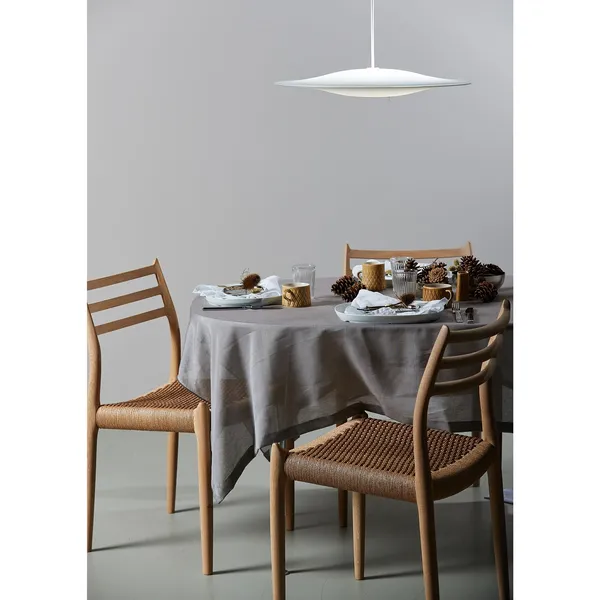 Sinus 550P Pendelleuchte Opal mit Weiß Kabel