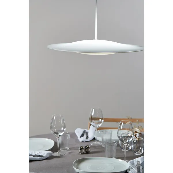 Sinus 550P Pendelleuchte Opal mit Weiß Kabel