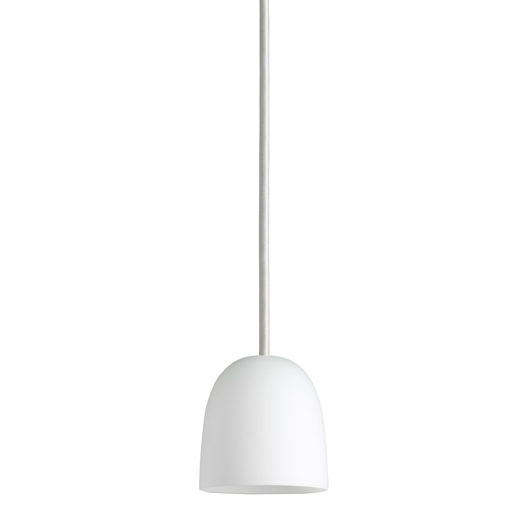 Super 90 Taklampa Opal med Vit Sladd