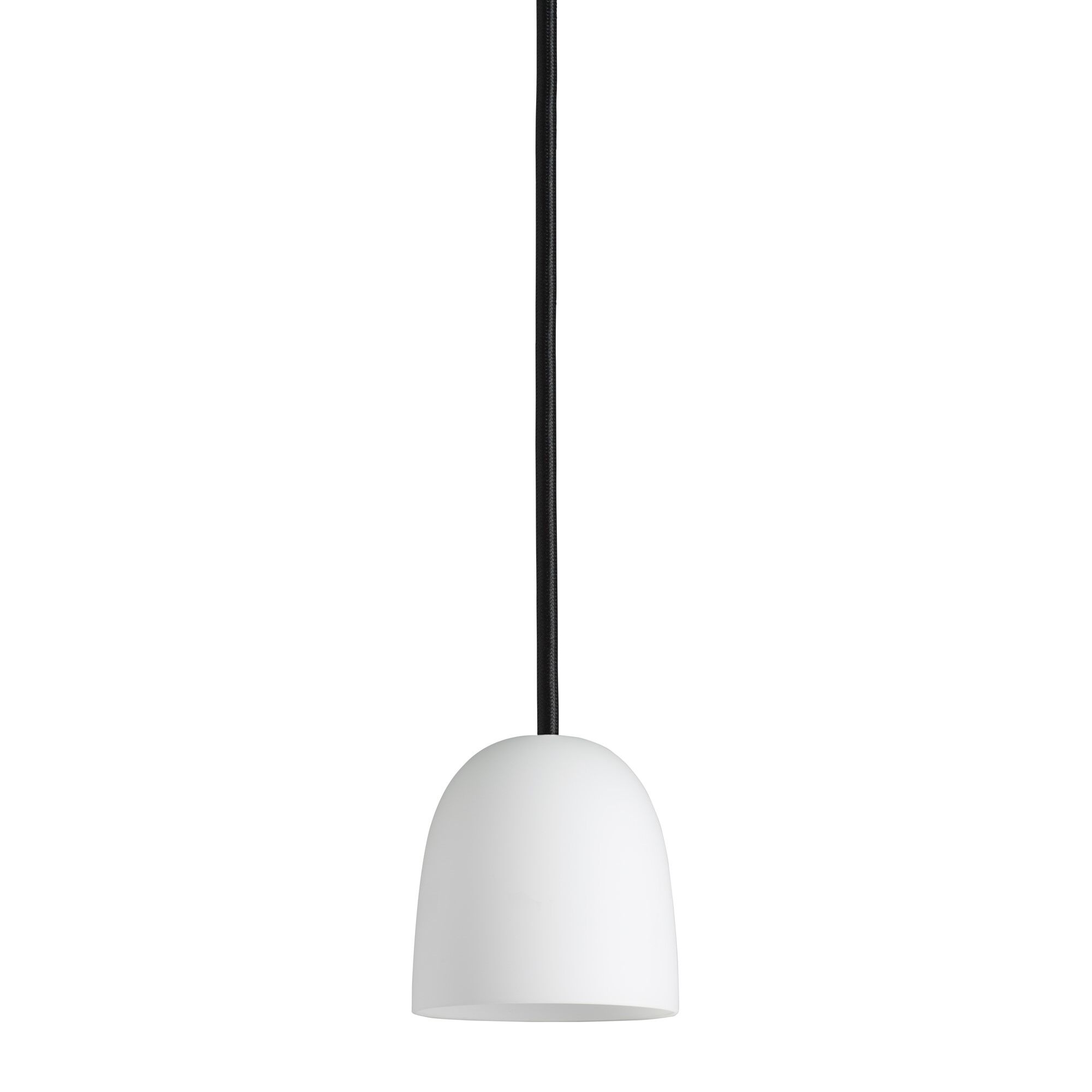 Super 90 Taklampa Opal med Svart Sladd