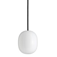 Superæg 150P Pendel Opal med Sort Ledning