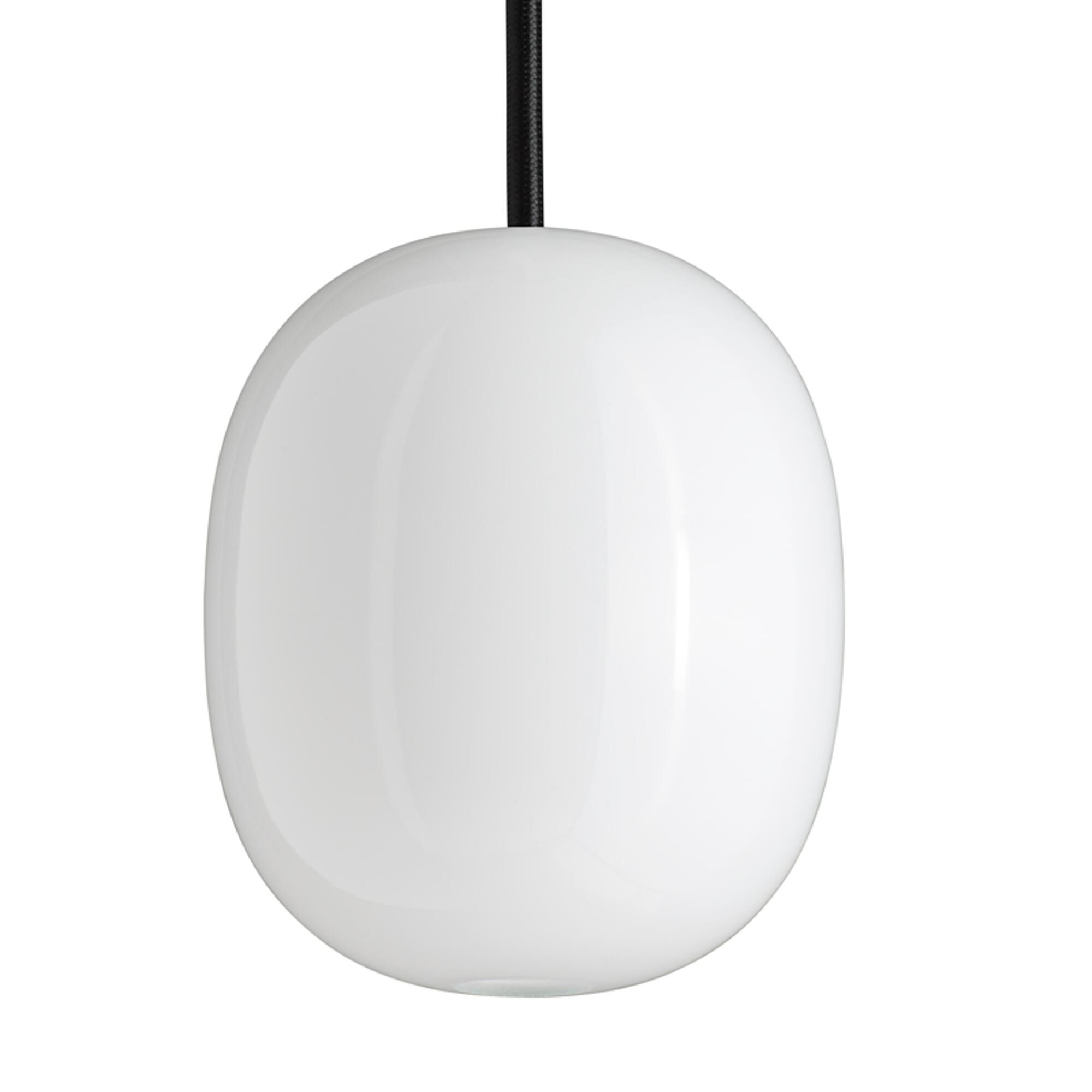 Superegg 200P Taklampa Opal med Svart Sladd