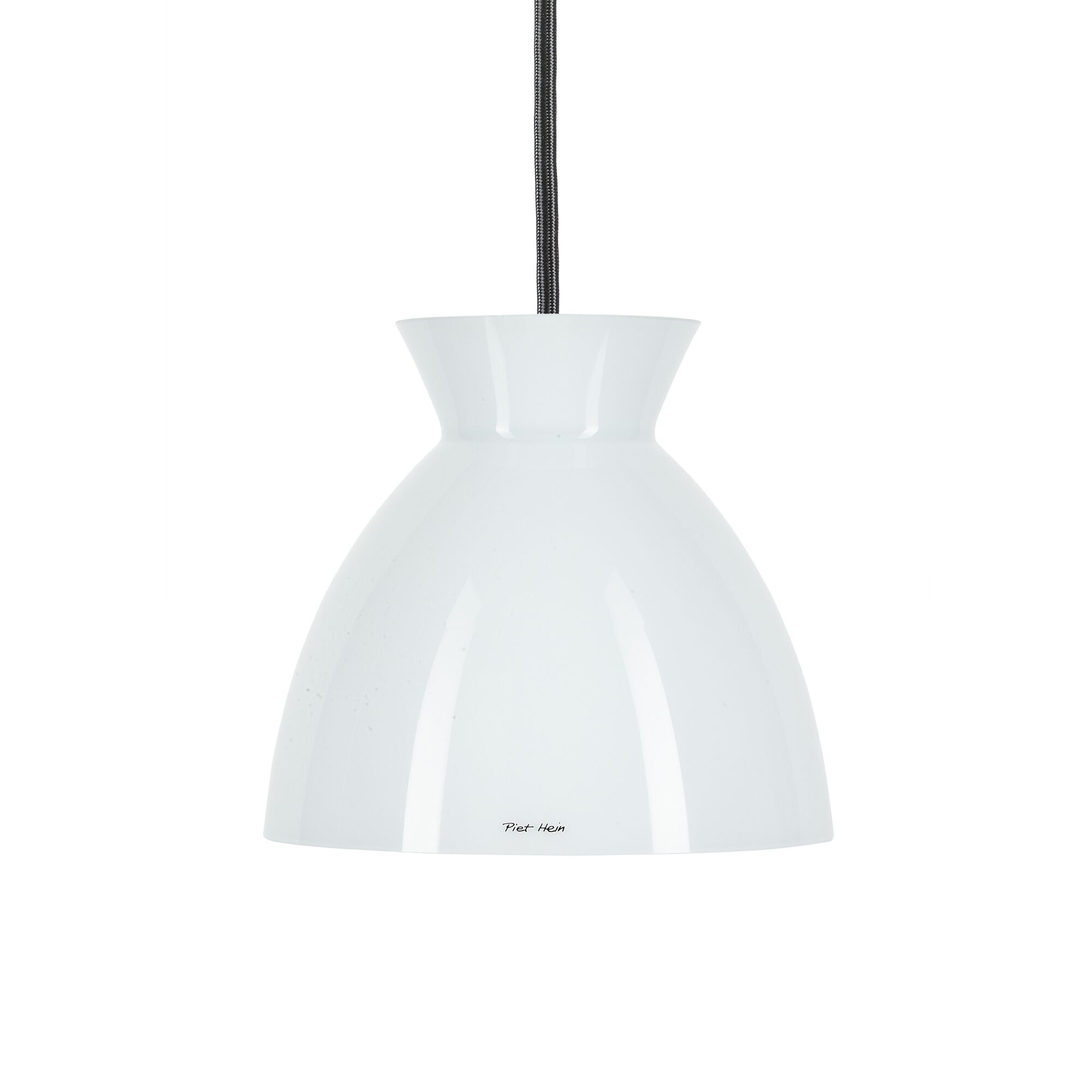 Bikupa 180P Taklampa Opal med Svart Sladd