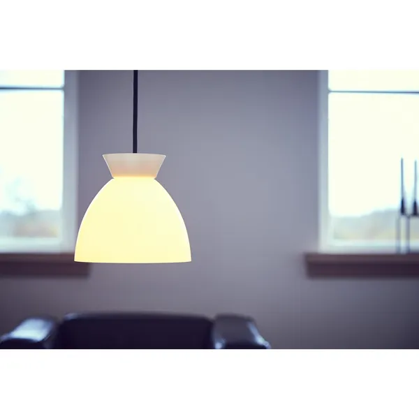 Bikube 180P Pendel Opal med Sort Ledning