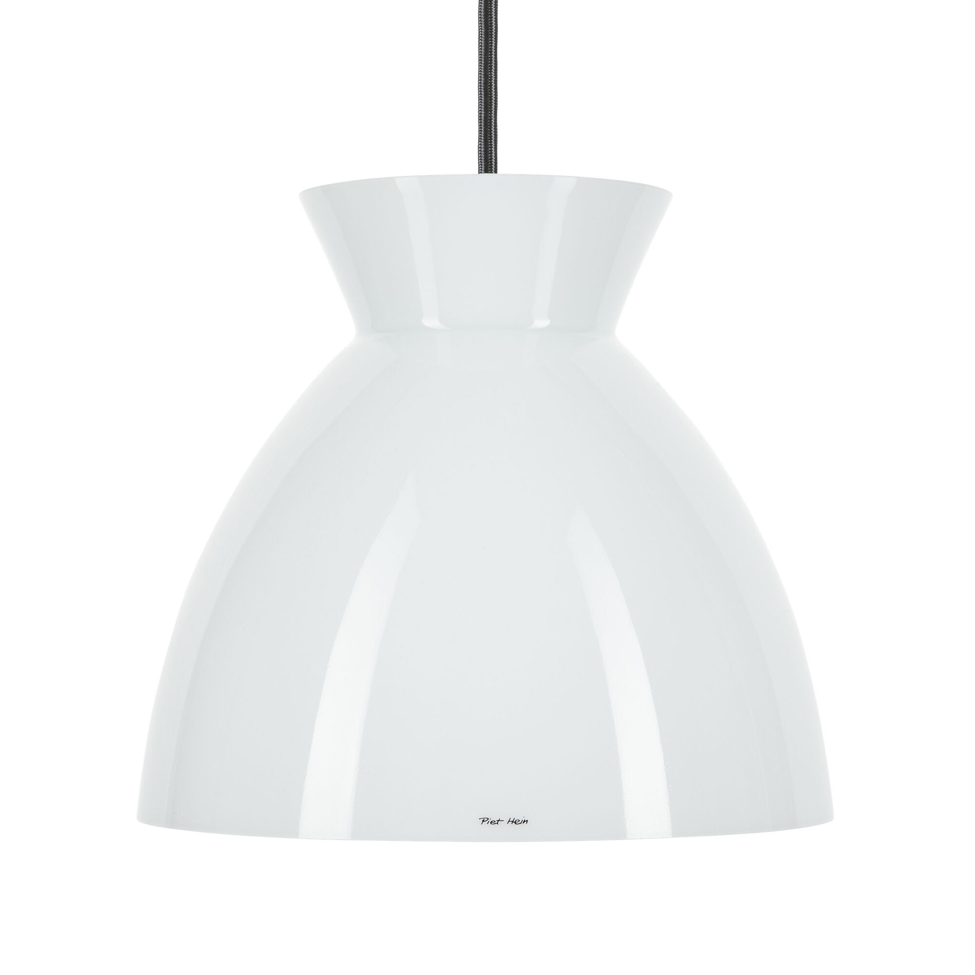 Bikupa 290P Taklampa Opal med Svart Sladd