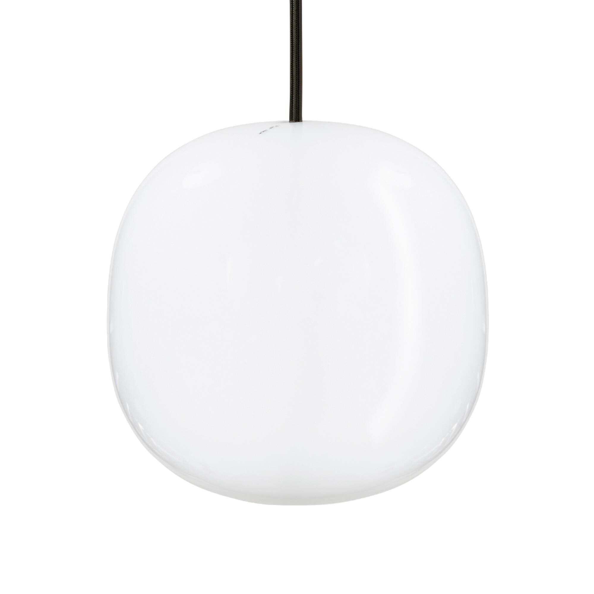 Superkube 200P Taklampa Opal med Svart Sladd