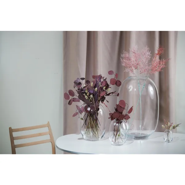Super Vase 25 cm Opal/ Gray