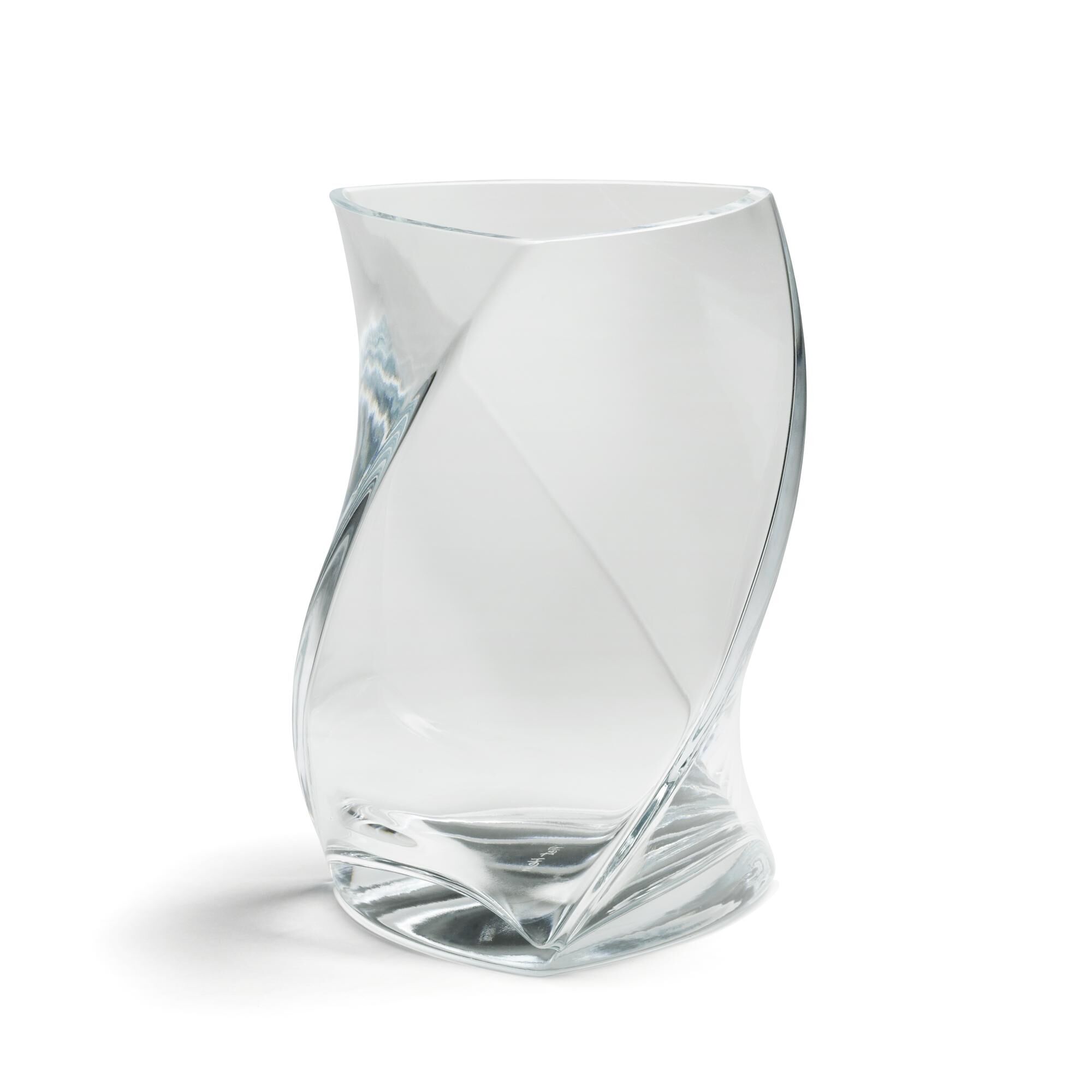 Twister Vase 24 cm Klar