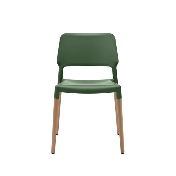 Belloch Eettafelstoel Groen Naturel