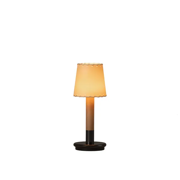Basic Minimum Batterij Tafellamp Beige/ Berk/ Brons