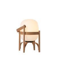Cestita Batería Lámpara de Mesa Portátil Plástico Blanco