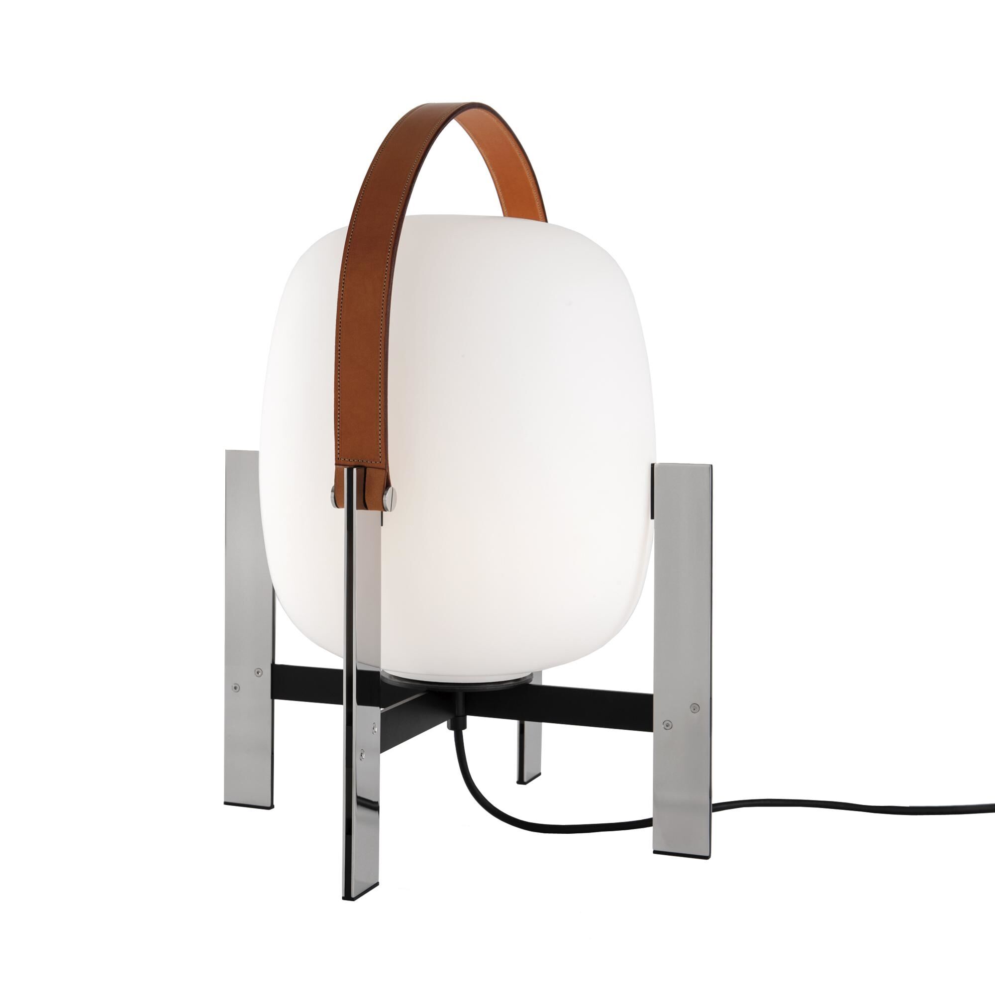 Cesta Met&aacute;lica Bordslampa m. L&auml;derhandtag