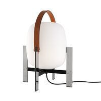 Cesta Metálica Tischlampe M. Ledergriff