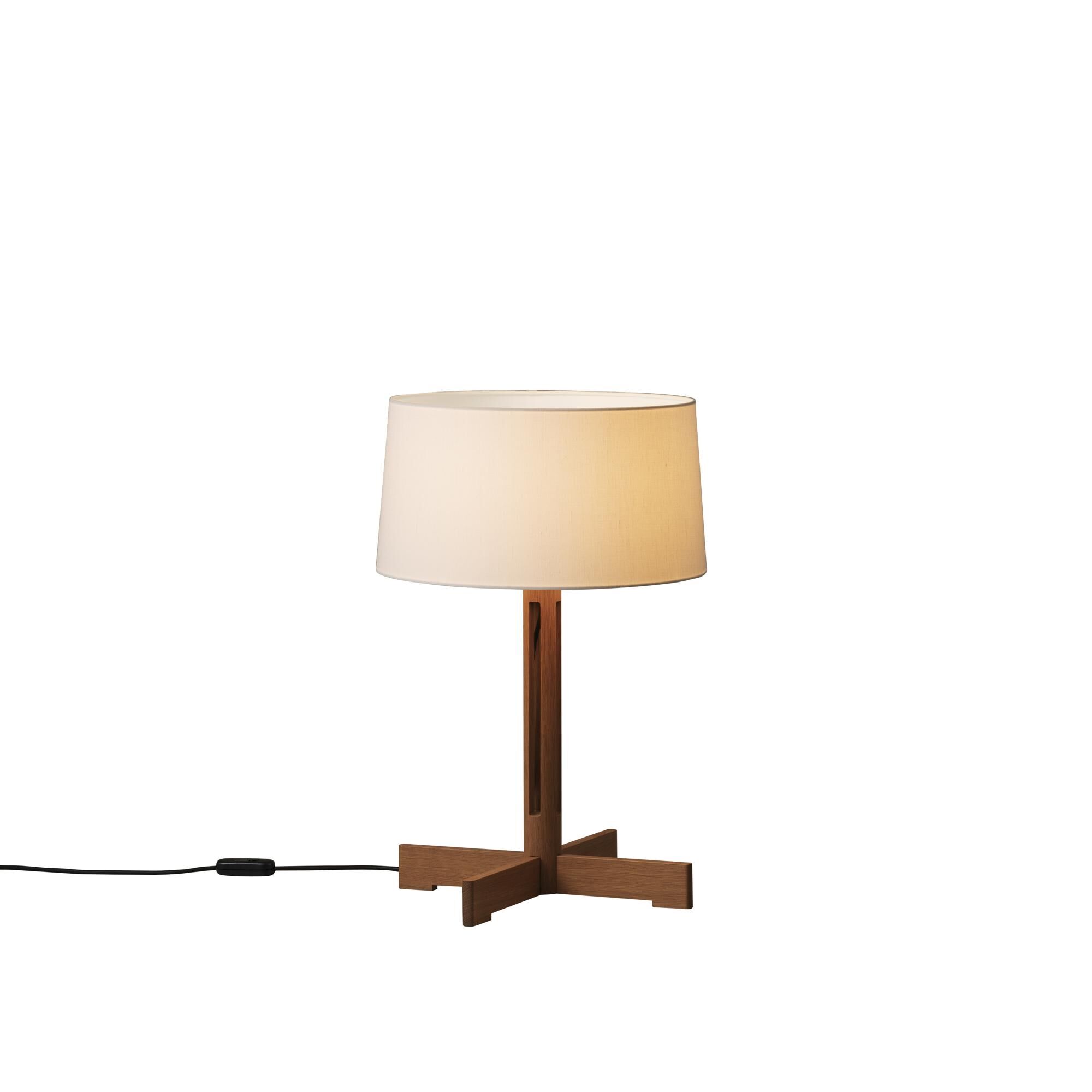 Bordslampa Vit/ Ek