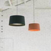 GT6 Pendant Red- Amber/ Rosette Nickel/ Cord Black