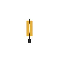 Lámina Dorada 45 Bordlampe Gull/ Sort