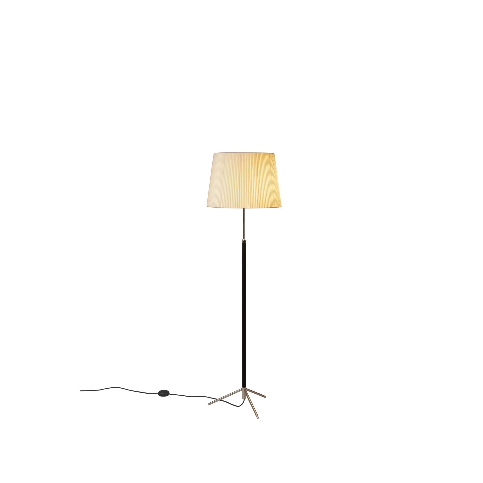 Salon Pie G1 Golvlampa Natur/Krom