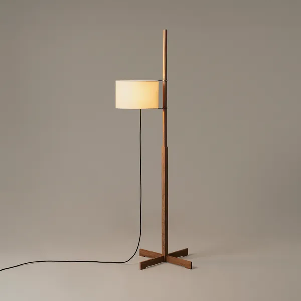 TMM Floor Lamp Beige Walnut