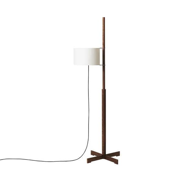 TMM Stehlampe Weiß Walnuss