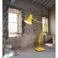 Original 1227 Giant Lampada Da Terra Giallo Cedro