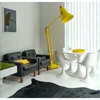 Original 1227 Giant Lampada Da Terra Giallo Cedro