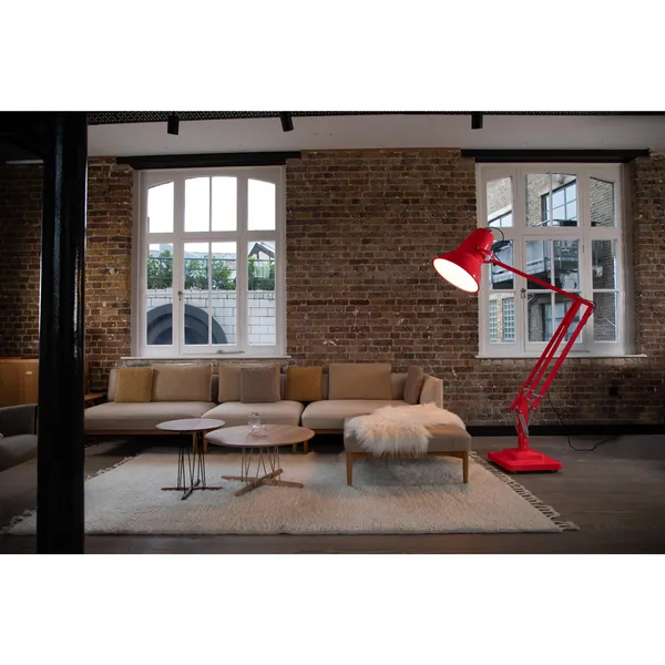 Original 1227 Giant Floor Lamp Crimson Red