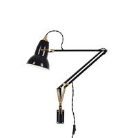 Original 1227 Brass Lamp with Wall Bracket Jet Black